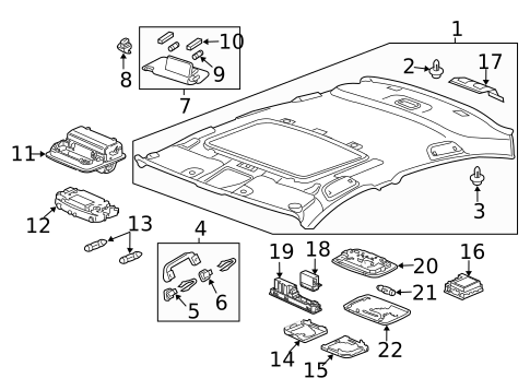 Interior Trim - Roof for 2017 Honda Accord #2