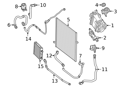 Intercooler for 2021 Mercedes-Benz S63 AMG #0