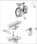 82203471 - Mopar Accessories - Component Parts: Bike Carrier Kit for Mopar Image