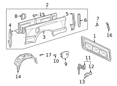 Front & Side Panels for 2004 Toyota Tacoma #0