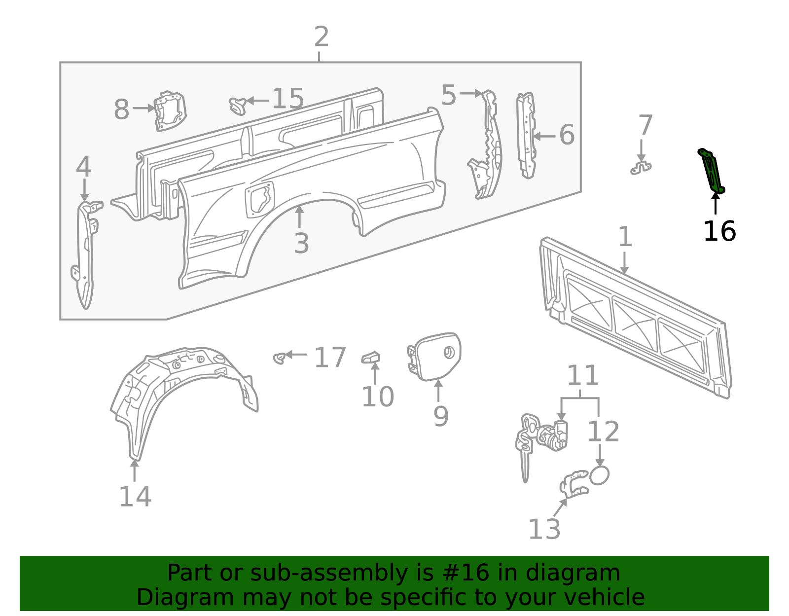 Wheel Housing Side Panel Brace 65671-04030 | American Toyota Parts