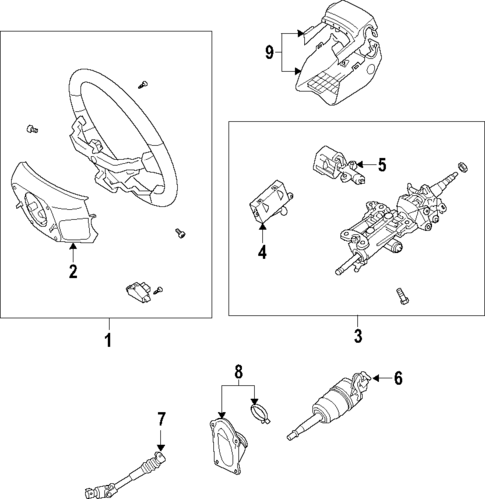 Steering Column for 2010 Lexus LX570 #0