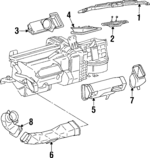 5595014140 - Body: Defroster Duct for Toyota: Supra Image