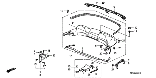 Rear Cover for 2008 Honda S2000 #0