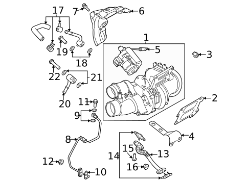 Exhaust Manifold for 2023 Genesis GV80 #1