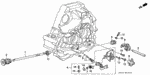 24316PS1000 - Transmission - Manual: BOOT, SHIFT ROD for Honda Image