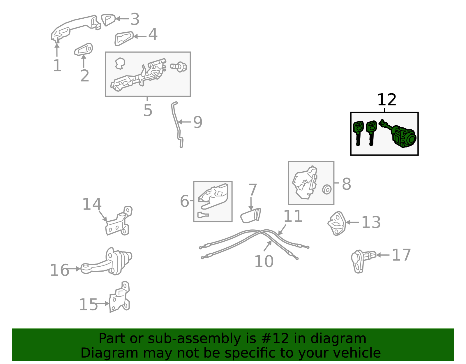も　さん専用ページ 2019-2025 Toyota Door Lock Cylinder 69052-0R100 | OEM Parts Online