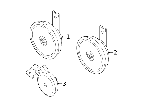 Horn for 2009 Kia Sportage #0