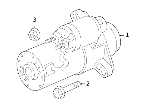 Starter for 2010 Hummer H3T #0