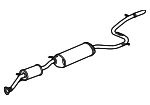 18307TK8A11 - Exhaust: Muffler &amp; Pipe for Honda: Odyssey Image