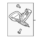 LR044881 - Electrical: Outer Belt Assembly Upper Bracket for Land-Rover Image