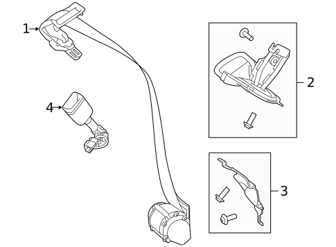 Third Row Seat Belts for 2022 Land Rover Range Rover Sport #0