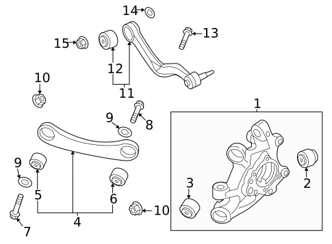 Rear Suspension for 2023 Genesis G90 #1