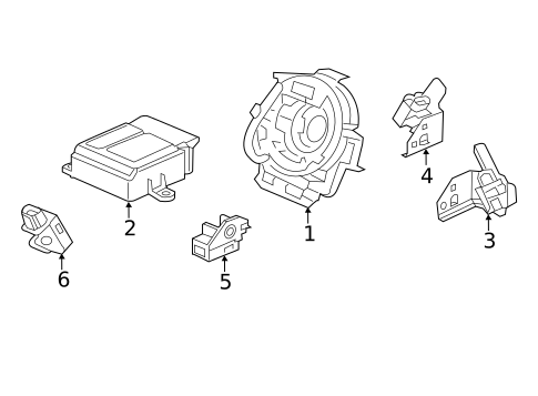 Air Bag Components for 2021 Honda Clarity #1