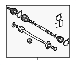 4341076040 - : Axle Assembly for Lexus: UX300h Image