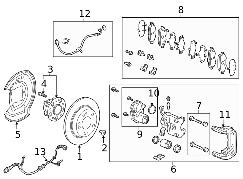 Disc Pads & Brake Shoes for 2019 Honda Clarity #0