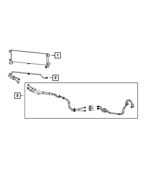 Transmission Oil Cooler and Lines for 2022 Ram 2500 #0