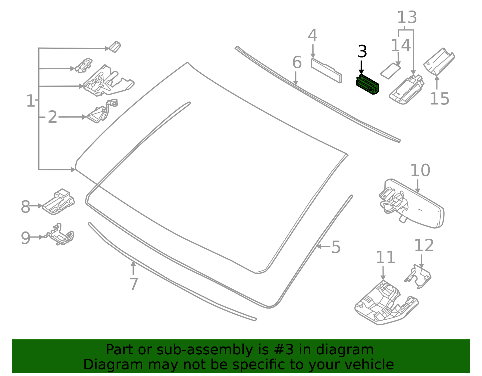 2022-2025 Lexus Windshield Stopper 56115-60040 | OEM Parts Online