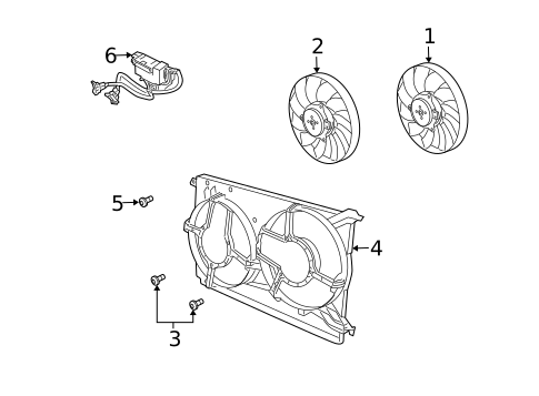 Cooling Fan for 2003 Saab 9-3 #0