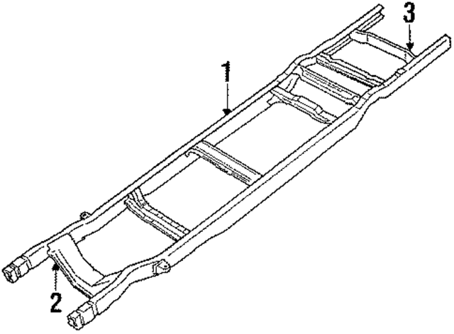 E3UZ5005A - Body: Frame for Ford Image