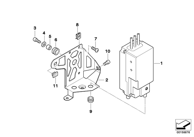 61357677084 - : Bracket for BMW-Motorrad Image