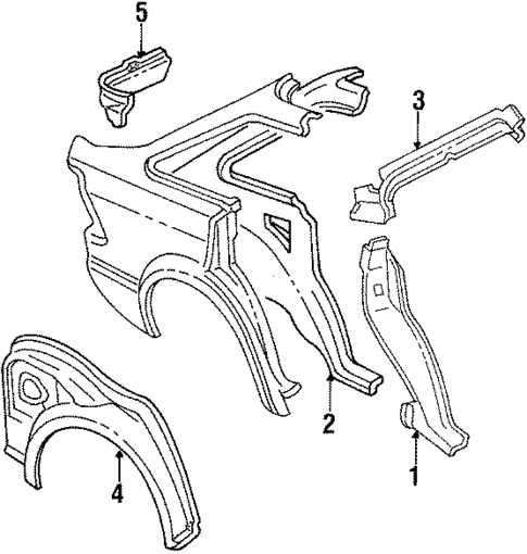Inner Components for 1984 Mercury Lynx #2
