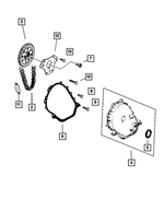 53010421 - Engine 4.0L Six Cylinder: Timing Belt Cover for Mopar Image