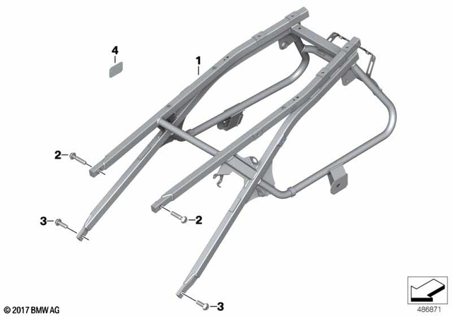 46519909279 - Frame and Mounting Parts: Fillister-Head Screw - M10X45-10.9-mk for BMW-Motorrad Image