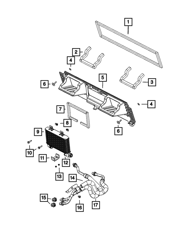 68443844AA - Engine: Radiator Seal for Mopar Image