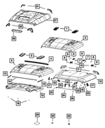 68271739AB - Body Sheet Metal Except Doors: Hood To Cowl Weatherstrip for Mopar Image