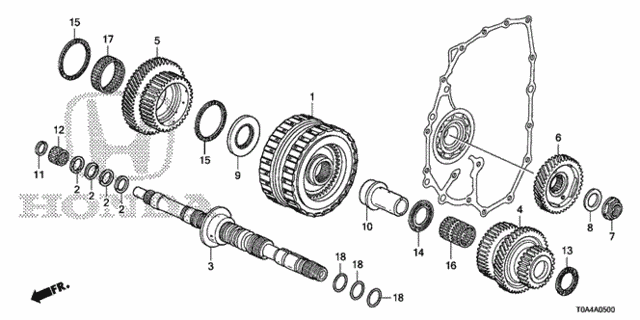 AT Mainshaft - Clutch (4th-5th) (5AT) for 2014 Honda CR-V #0