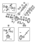 5175278AC - Front Axle; American Axle 235 MM Single Rear Wheel; Differential and Drive Line: Differential Case Assembly for Dodge: Ram 2500 | Ram: 2500 Image