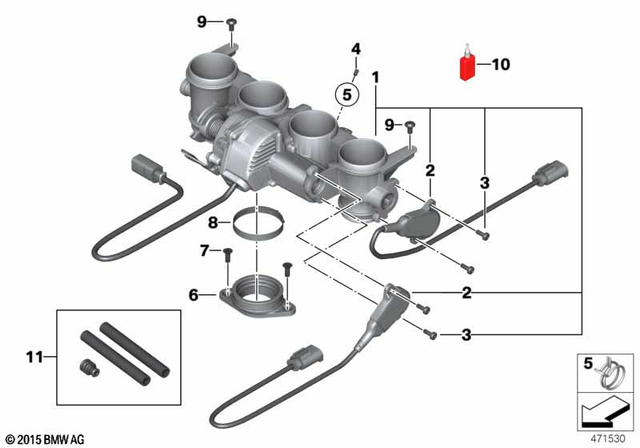13548521753 - Fuel System: Throttle Housing Assy -  for BMW-Motorrad Image