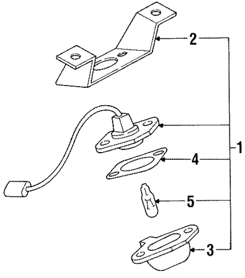 License Lamps for 1989 Nissan D21 #0