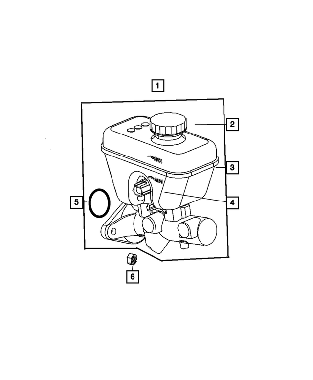 5143283AA - Brakes: Brake Master Cylinder Reservoir for Mopar Image image