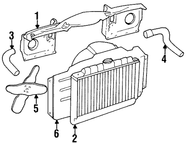 52002171 - Belts &amp; Cooling: Engine Cooling Fan Clutch Blade for Mopar Image