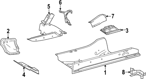 Floor for 2021 Mercedes-Benz GLE63 AMG S #0