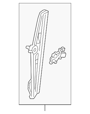 WLR493 - Body: Motorcraft™ Window Regulator for Ford Image