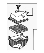 17700F0360 - Engine: Air Cleaner Assembly for Lexus Image