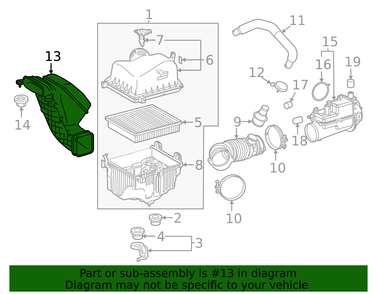 2024-2025 Lexus TX350 Engine Air Intake Hose 17750-F0130 | OEM Parts Online