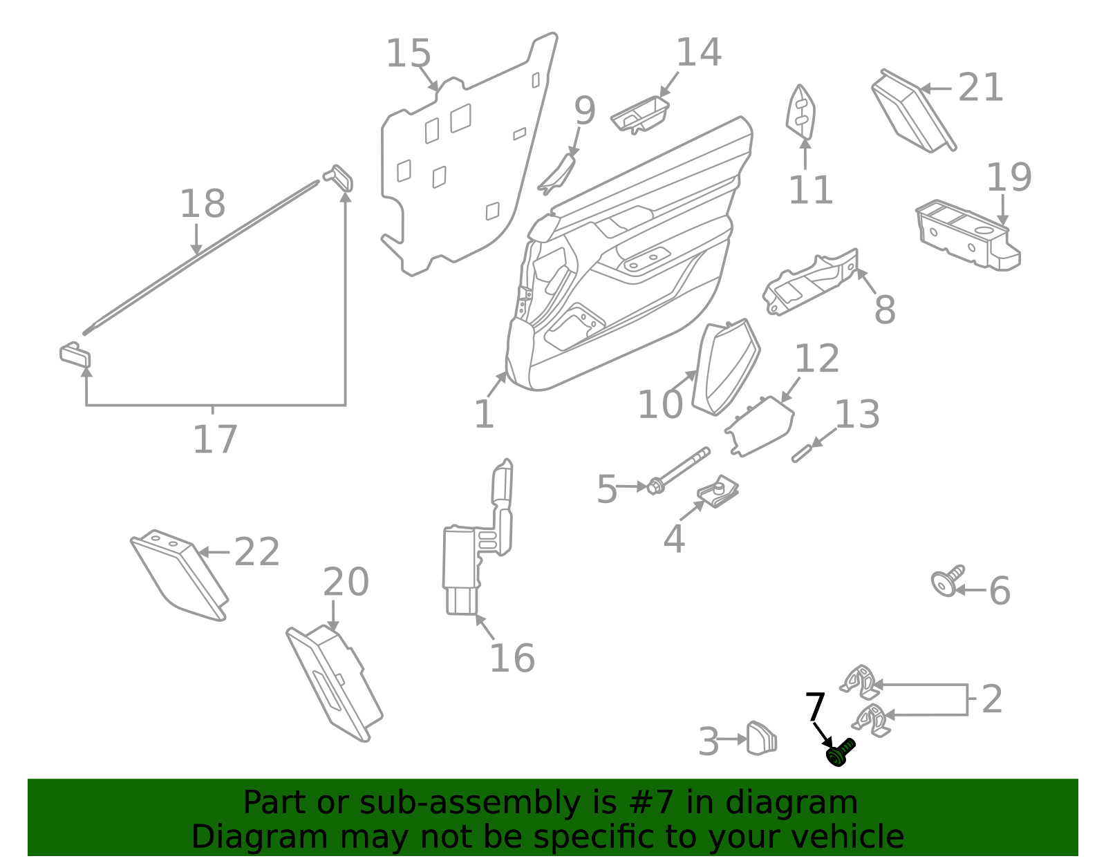 Door Trim Panel Bolt - Porsche (N-104-159-03)
