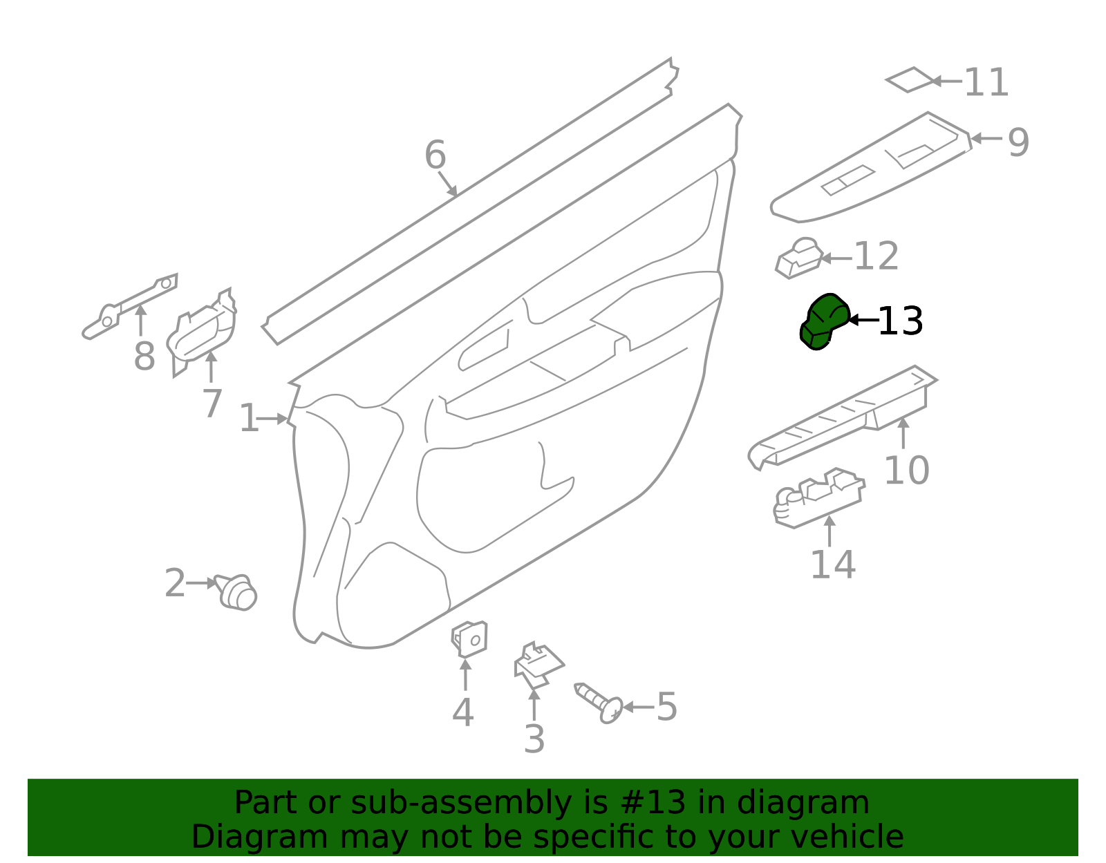 2016-2021 Subaru Window Switch 83071VA162 | Subaru Parts Quick