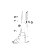 ZR31DX9AD - Electrical: B Pillar Lower Trim Panel, Left for Chrysler: Town &amp; Country | Dodge: Grand Caravan | Ram: C/V Image