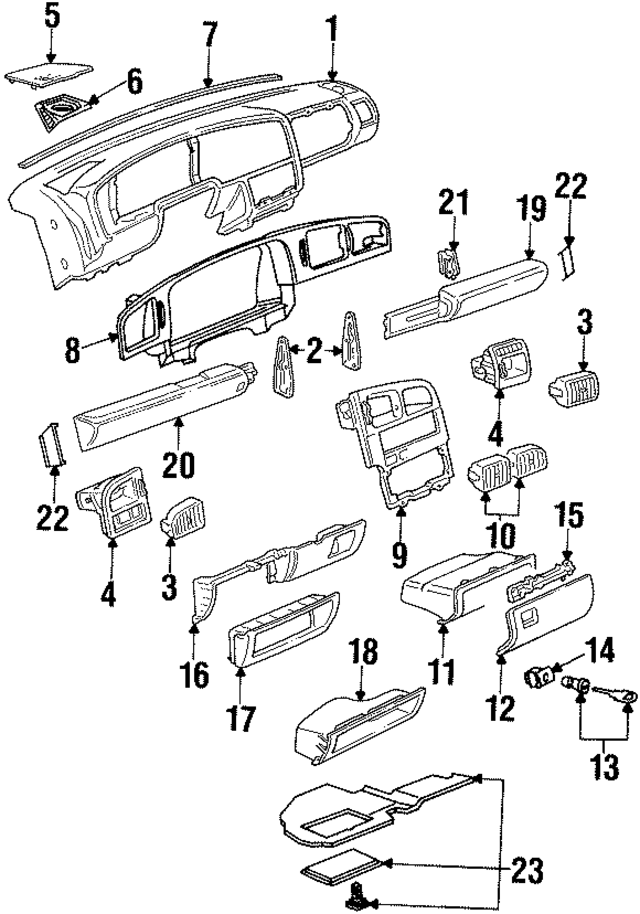 357858069C01C - : Radio Bezel for Volkswagen Image