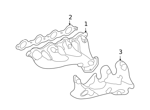 Exhaust Manifold for 2010 Hummer H3 #0