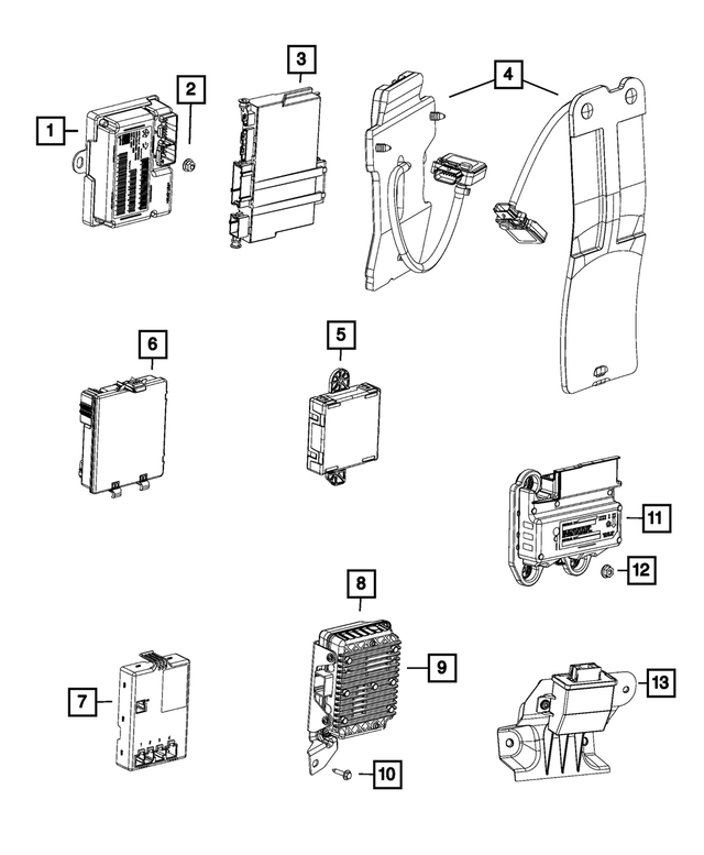 68383660AE - Electrical: Transfer Case Control Module for Mopar Image image