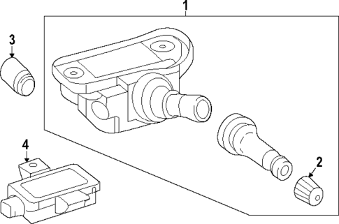 Tire Pressure Monitor Components for 2025 Mercedes-Benz GLC43 AMG #0