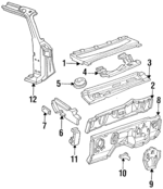 E9TZ9A762A - Body: Reinforcement Bracket for Ford: Ranger Image