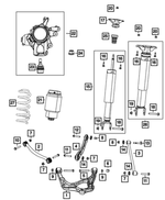 68077935AA - Rear Suspension: Bolt Cover Cap for Dodge: Durango | Jeep: Grand Cherokee, Grand Cherokee WK Image