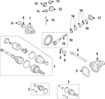 GL3Z3222B - : Ring &amp; Pinion for Ford: Expedition, F-150, F-150 Heritage | Lincoln: Mark LT, Navigator Image